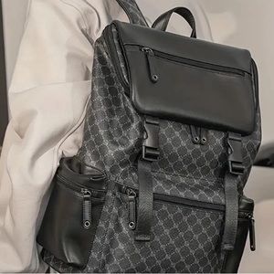 PU Leather Large Capacity Travel Backpack Laptop Backpack School Bag